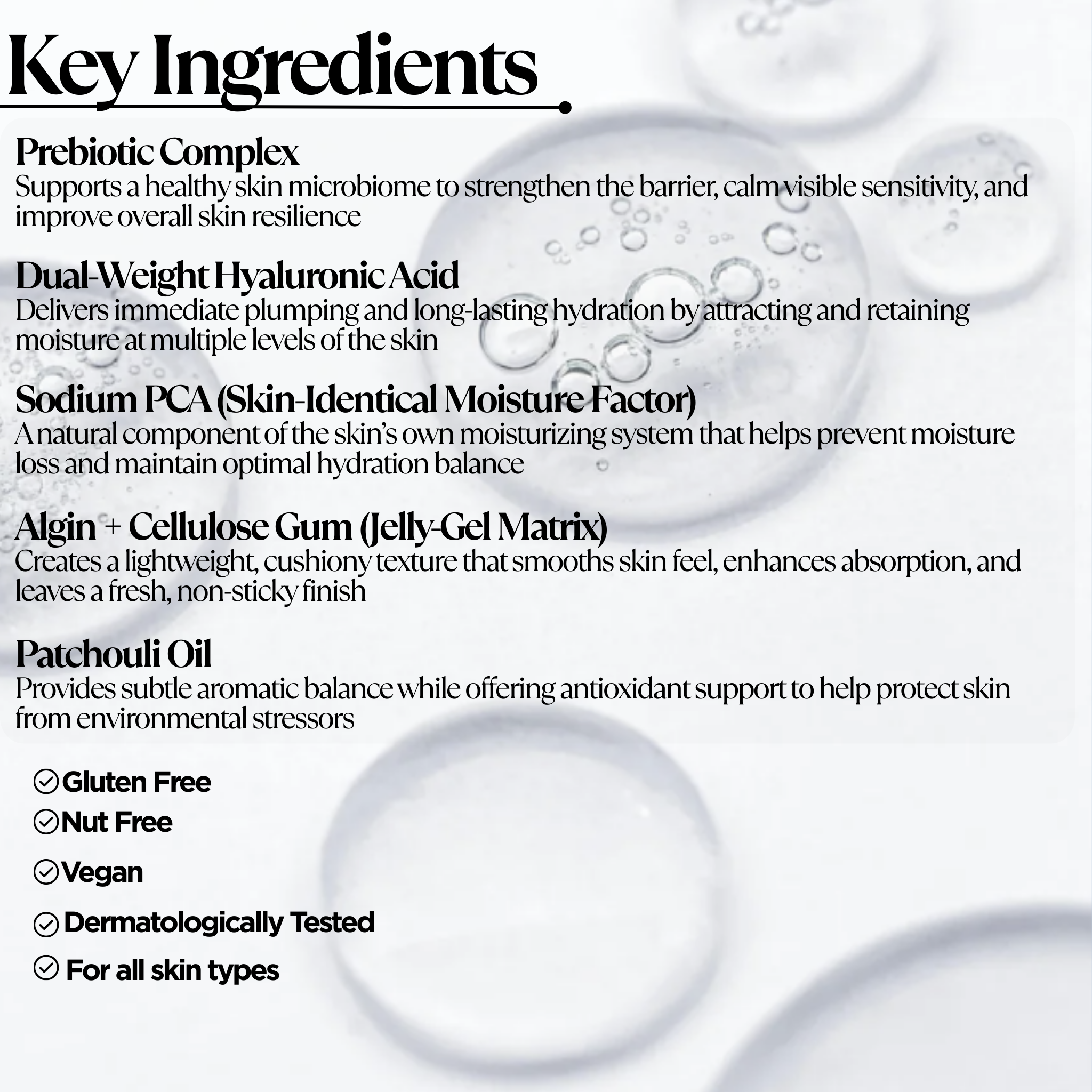 Prebiotics Jelly Serum