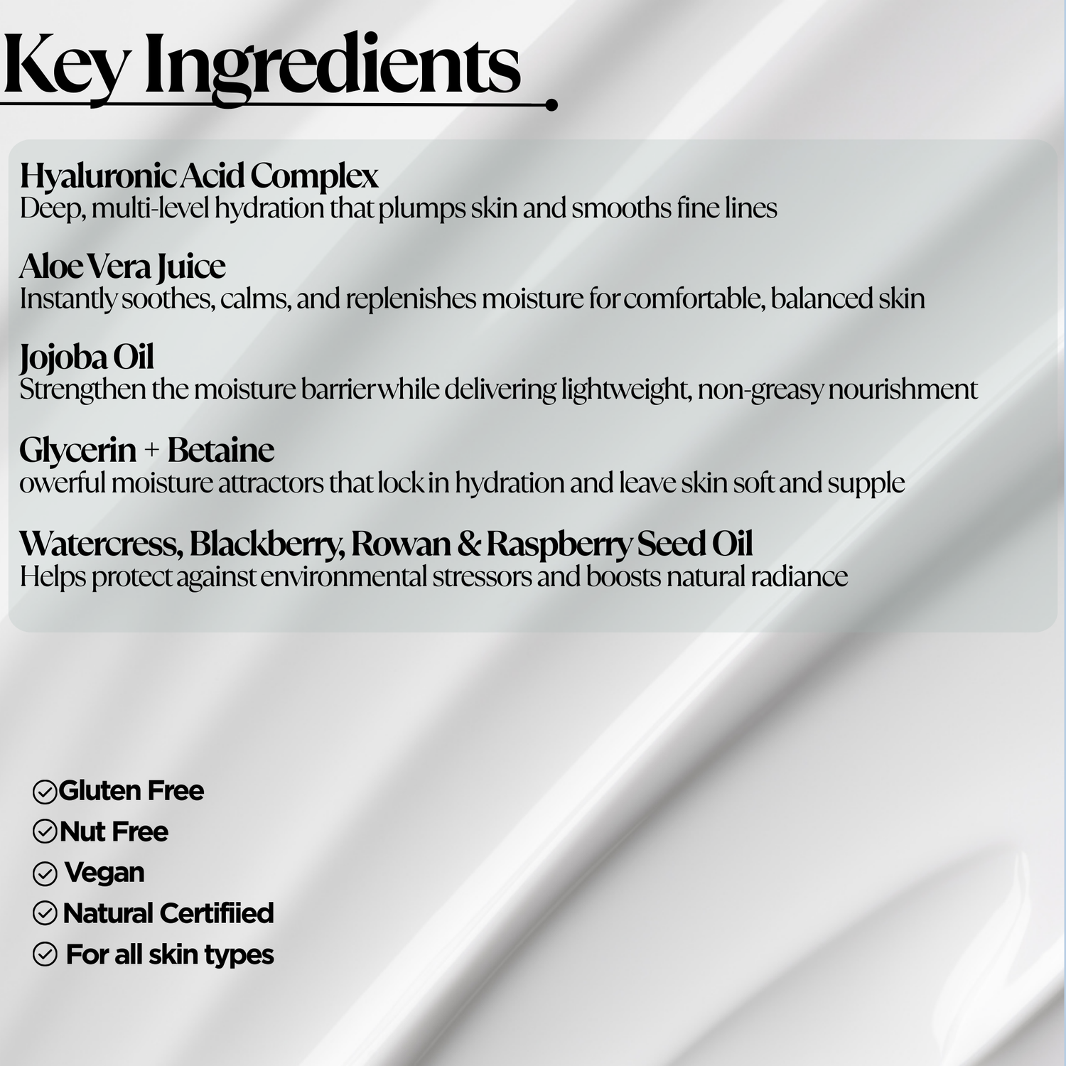 Hyaluronic Acid Face Cream