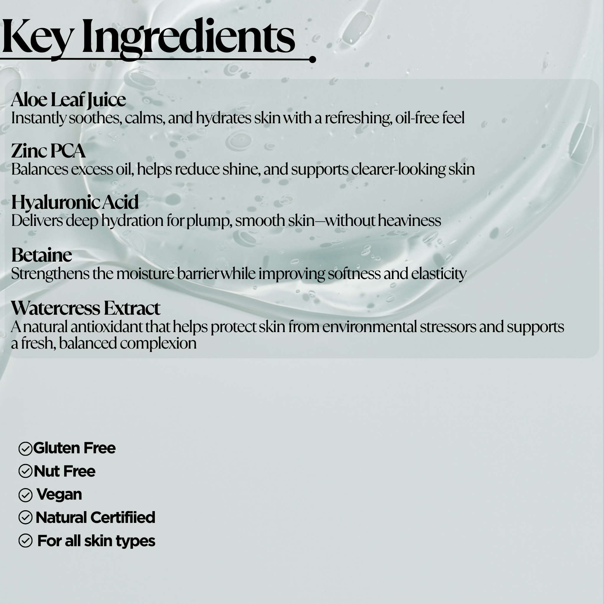 Oil-Free Hydrating Gel