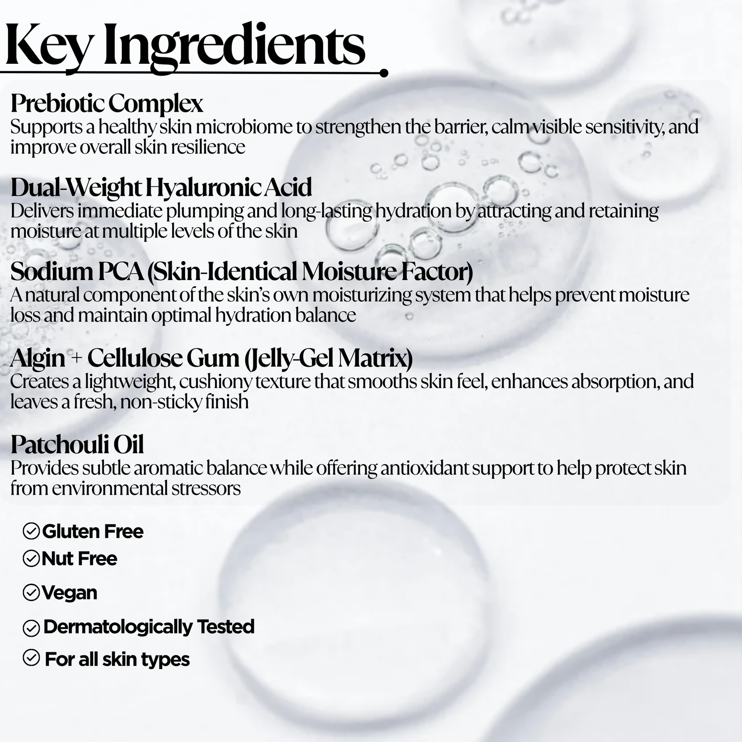 Prebiotics Jelly Serum